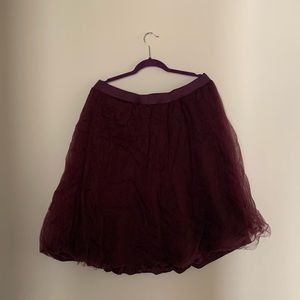 Tulle skirt, Purple (Plus Size)